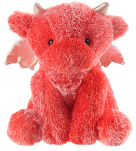 Apricot Lamb Toys Roter Drache, Plüschtier, weich, kuschelig, perfekt für Kinder (roter Drache, 25,4 cm)