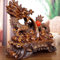 Uziqueif Chinesisch Feng Shui Drachenfigur Statue - Symbol für Glück und Erfolg, Drache Ornamente Skulptur Home Office Dekoration Gutes Glücksgeschenk, Harz,Wood Grain Color,20 * 10 * 20cm