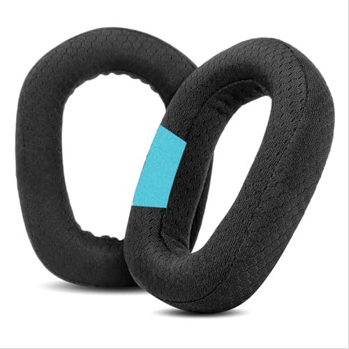 TaiZiChangQin G435 Ohrpolster Ersatz kompatibel mit Logitech G435 G 435 Bluetooth Wireless Gaming Kopfhörer Stoff-Ohrpolster