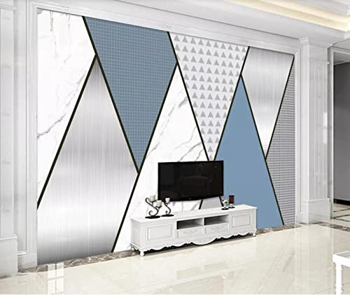 Mural Wallpaper Blue Grey Marble Texture Photo Wallpaper 3D Effect Living Room Bedroom Decoration Wall Covering