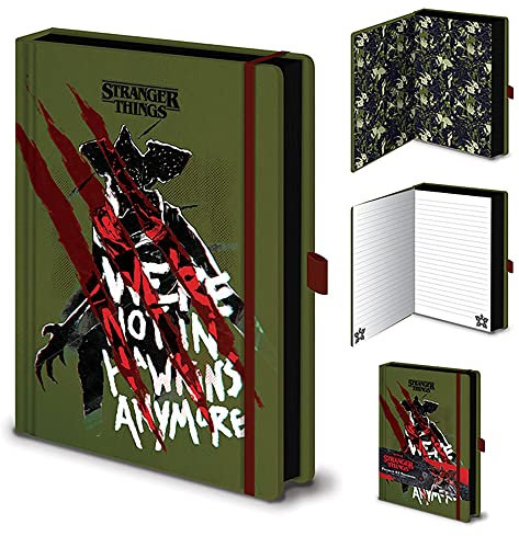 empireposter Stranger Things - Not In Hawkins - Premium Notizbuch im A5 Format - Größe 15x21 cm