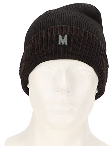 Elektronische Wärmemütze Elektrisch Beheizbare Wintermütze USB-Aufladung Thermische Dicke Weiche Winterstrickmütze für Männer Frauen Outdoor-Sportarten Beheizte Mützen (Tiefe Kaffeekante)