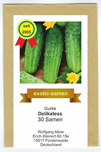Schälgurke - Delikatess - alte, samenfeste Sorte - 30 Samen