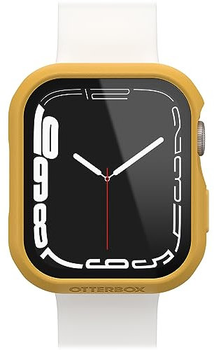 Protector de Reloj con Protector de Pantalla de Cristal Templado Integrado OtterBox Eclipse para Apple Watch Series 9/8/7-45mm, Resistente a Golpes y Caídas, Amarillo