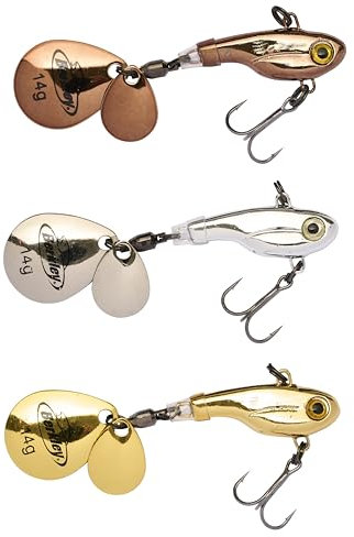 Berkley Pulse Spintail 3-Pack, Fishing Hook, Hard Lures, PredatorFishing, Perch, Unisex, Assorted, 14g