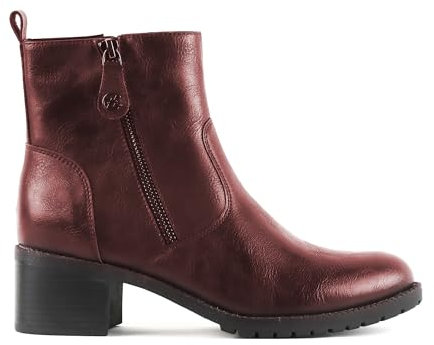 CHATTAWAK 12 altabordeaux40, Stivaletto Donna, Bordeaux, 40 EU