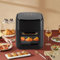 Friteuse à air chaud, 15 l, 1400 W, sans huile, avec fenêtre transparente et écran tactile, friteuse à air chaud, sans graisse, température réglable de 80 à 200 °C