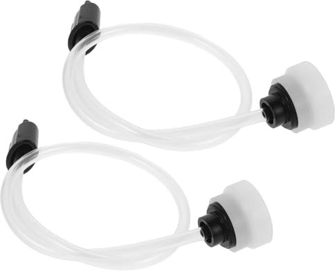 Healeved 2 StüCk Vakuumierer Ersatzschlauch, Vakuumierbehälter Adapter FüR VakuumiergeräT, Flexibler Plastik Vakuum Schlauch, Vakuumierbehälter FüR Lebensmittel Frischhaltung, KüChe Und Haushalt