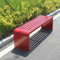 KXJPIZIYB Verandabänke für den Außenbereich, Metall, Outdoor-Bänke, wetterfest, rückenfrei, Terrassenstuhl, Möbel, Latten-Design ohne Rückenlehne (Farbe: Blau, Größe: 100 cm) (C,100 cm)
