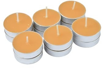 Homéa, Set de 12 Bougies Chauffe-Plat Essentiel Parfum Orange Epicée