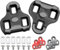 NAACOO Fahrrad Schuhplatten kompatibel mit Look Leo Grip Klickpedale Cleats –Indoor Outdoor Peleton Spin Fahrradpedale, Schuhcleats und Rennrad-Clips