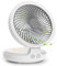 ANAIUCY Desk Fan, USB Rechargeable Electric Table Fan Oscillating Desktop Quiet Fan with 4 Speeds And LED Night Light, Auto Oscillation, Portable Fan for Home, Office, Outdoor,White