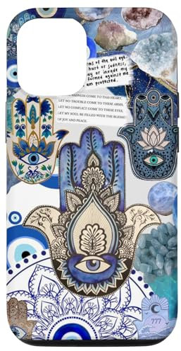 Evil Eyes Hamsa Hand Protection Case for iPhone 12/12 Pro