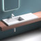 Mai & Mai Lavabo à Encastrer Blanc 120x46x14cm Lave Mains Salle de Bain sans Trop-Plein Col820L