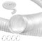 VEVOR Dust Collection Hose, 2.5'' x 10', Thickened PVC Material Puncture-Resistant Flexible Clear Hose with Carbon Steel Wire Coil 4 x 304 Stainless Clamps, for Table Saw, Band Saw, Planer, Jointer