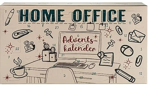 ADVENTSKALENDER HOME OFFICE - Adventskalender für Ihr Büro Zuhause, 24 x eine neue Überraschung und Helferlein Ihre Arbeit zu erleichtern