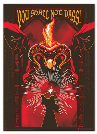 Grupo Erik Premium Leuchtendes Poster Der Herr der Ringe Wandkunst - Im Dunkeln Leuchtendes Poster