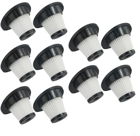 EpheyFIF 10 Stück Waschbare Ersatzfilter, Ersatz-HEPA-Filter für VacLife VL188, VL189 Handstaubsauger-Zubehör, Filterelement