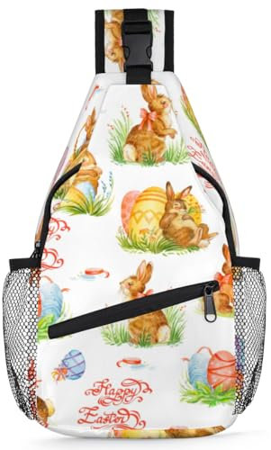 Rucksack Osterhasen-Eier, Multipurpose Taktisch Brusttasche Elegant Umhängetasche Für Radfahren Herren Damen