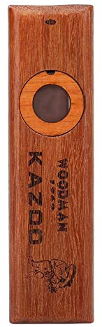 Vintage Wooden Kazoo, 3,78 Kazoo, Holz Kazoo X 1,02in Ukulele -Gitarrenpartner Leicht zu lernen.
