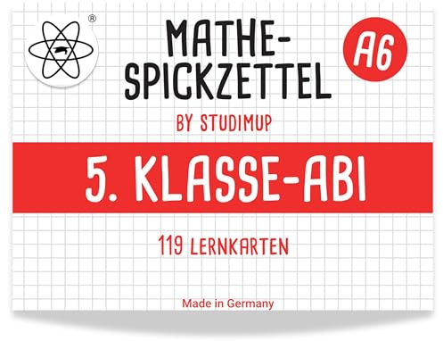 Mathe Spickzettel A6 Pro: Lernkarten für das Gymnasium: Formeln und Beispiele auf einen Blick