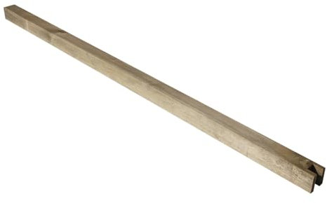 Nortene - Poste De Madera para Montaje De Pérgola | Postes Cuadrados Marrones para Vallas (9x9x240 Cm)