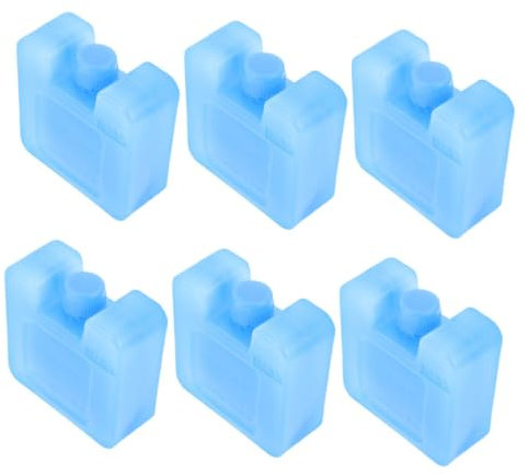 Genérico 6 Piezas Ventilador de Aire Acondicionado Bloques congeladores para refrigeradores enfriamiento de Hielo de Verano Cajas de Hielo Reutilizables el plastico