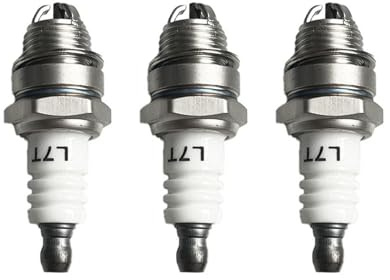 3 Stück L7T Zündkerzen, Zündkerzen Ersatzteil für Meisten 36CC-52CC-2-Takt-Kleinmotoren, Kettensäge, Trimmer, Rasenmäher, Laubbläser, Freischneider