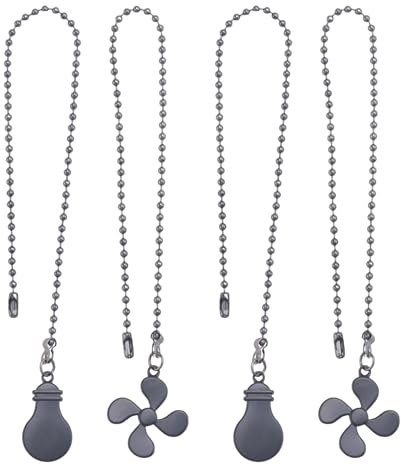 Sirxlevcy Ceiling Fan Pull Chain Fan Extension Chain Fan Chain Pulls Decorative 12 Inch Ceiling Fan Chain Extender Ornament C