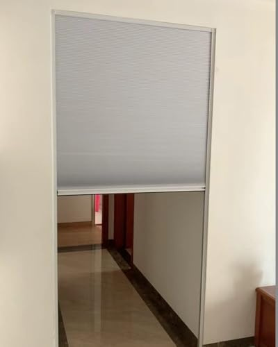 Falttür Schiebe-Tambour-Küchenschrank-Kit Herunterziehbare Türen mit Griff aus Zellstoffgewebe für Sideboards Deko-Tür für Wohnmobil-Garage, Wandschrank(45x65cm/18x26in)