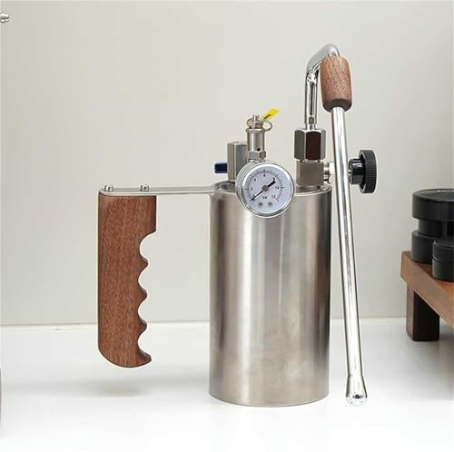 Dampfgarer for Kaffeeschaummaschine, abnehmbare Milchaufschäummaschine, maximaler Druck 4 bar, Fassungsvermögensbereich 100–500 ml, for Heimcafés, Bars, Milchteeläden.