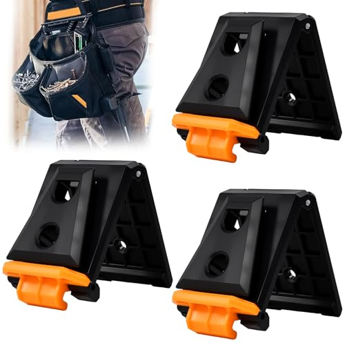 ZXBBTZ 3 Stück Werkzeughalter Gürtel Clip für TB-CT-150 TB-CT-150SP Modelle Belastbar bis 10kg Robuster Werkzeugclip Clip-on Werkzeug Schwerlast Gürtelclip 20-50mm & Rucksäcke Gürtelhalter