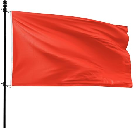 VlagDirect - Bandiera rossa - Bandiera a tema rosso - 90 x 150 cm.