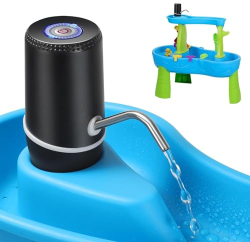 Cordless Portable Water Pump - Rechargeable for Kids Water Play Table | Summer Toys Fun for Outdoor Activities & Game
