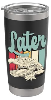 Más tarde Retro Ama Cocodrilos Caza cocodrilo Caza Caza Vaso térmico de acero inoxidable de doble pared