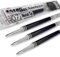 Pentel Energel 0,7 mm Nachfüllmine, Metallspitze, LR7, passend für Energel Xm, BL77/BL57/BL37, Schwarz, 4 Stück