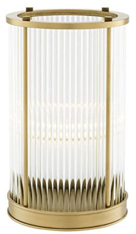 Casa Padrino Luxus Kerzenleuchter Antik Messing 16,5 x H. 27,5 cm - Hotel Restaurant Accessoires