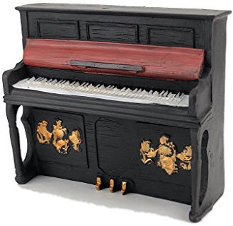Deko Klavier Piano Flügel im Antik-Look 15,5 x 13,5 x 5,5 cm