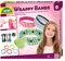 Lena 42652 - Bastelset Wrappy Bands, Komplettset für mindestens 3 Wickelarmbänder mit 7 Silikonbänder in 5 Farben, Kordel in 4 Farben und 48 Fädelperlen, Schmuckbastelset für Kinder ab 6 Jahre