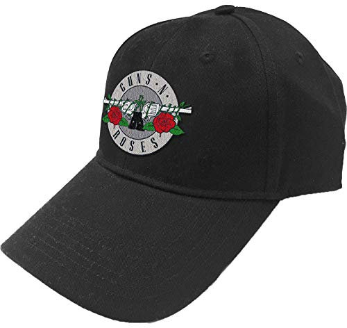 Guns N Roses - Silver Circle Logo [BASEBALL CAP] BLACK