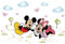 Kibi Adesivi Muro Min-nie Adesivi Muro Mi-ckey Mouse Adesivo Da Parete Min-nie Camera Da Letto Bambini Stickers Muro Bambini Mi-ckey Mouse Adesivi Muro Topo-lino Disney