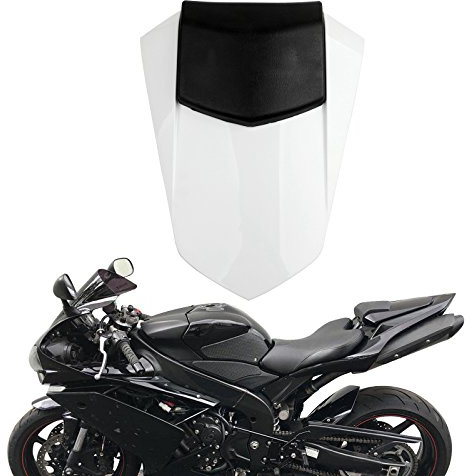 Topteng Motorrad Hinten Sozius-Sitz, Motorrad Fondpassagier Soziusabdeckung ABS Pad Motor Verkleidung Heckabdeckung passend für Yamaha YZF R1 2007-2008 Fairing