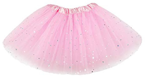 Taigood Tutu Bianco per Bambina - Gonna in Tulle per Danza, Performance e Festa - Rosa Taglia Unica