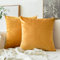 MIULEE Samt Kissenbezug Kissenhülle Kissenbezüge Sofakissen Dekorative Dekokissen Couchkissen Deko Bezug Überzug für Sofa Wohnzimmer Schlafzimmer 2er Set 26x26 Inch 65x65 cm Golden