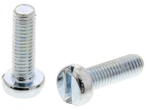 RS PRO Zylinderkopf Schlitz Schrauben verzinkt, M3.5 x 10mm Stahl, Packung a 100 Stück