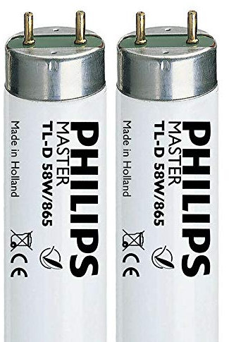 Philips Lot de 2 tubes fluorescents T8 58 W 865 - 150 cm (G13) 6 500 K SAD