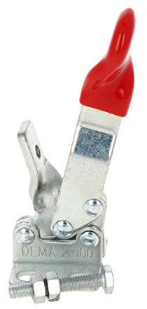 Utoolmart 1 Stück Knebelschnapper Handwerkzeug Eisen verzinkt waagerechte Klemme 27kg Spannkraft Schnellspanner und Fast Fix Knebelklemme Werkzeug Schnellspanner Werkzeug Modellnr. DEMA-20100