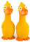 CHIWAVA 2 Pack 7.9 Inch Squeak Latex Dog Toy Yellow Duck Interactive Play for Small Medium Dogs
