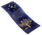 Sospiri Venezia Orologio da Parete Vetro Murano Meccanismo Silenzioso Decorato Murrine e Foglia Oro Idea Regalo Realizzato a Mano Made Italy (Blu 10x30 cm)