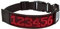 Leadleds Bluetooth-LED-Hundehalsband, wiederaufladbar über USB, leuchtendes Haustier-Sicherheitshalsband, rotes Licht, Größe M (37–50 cm)